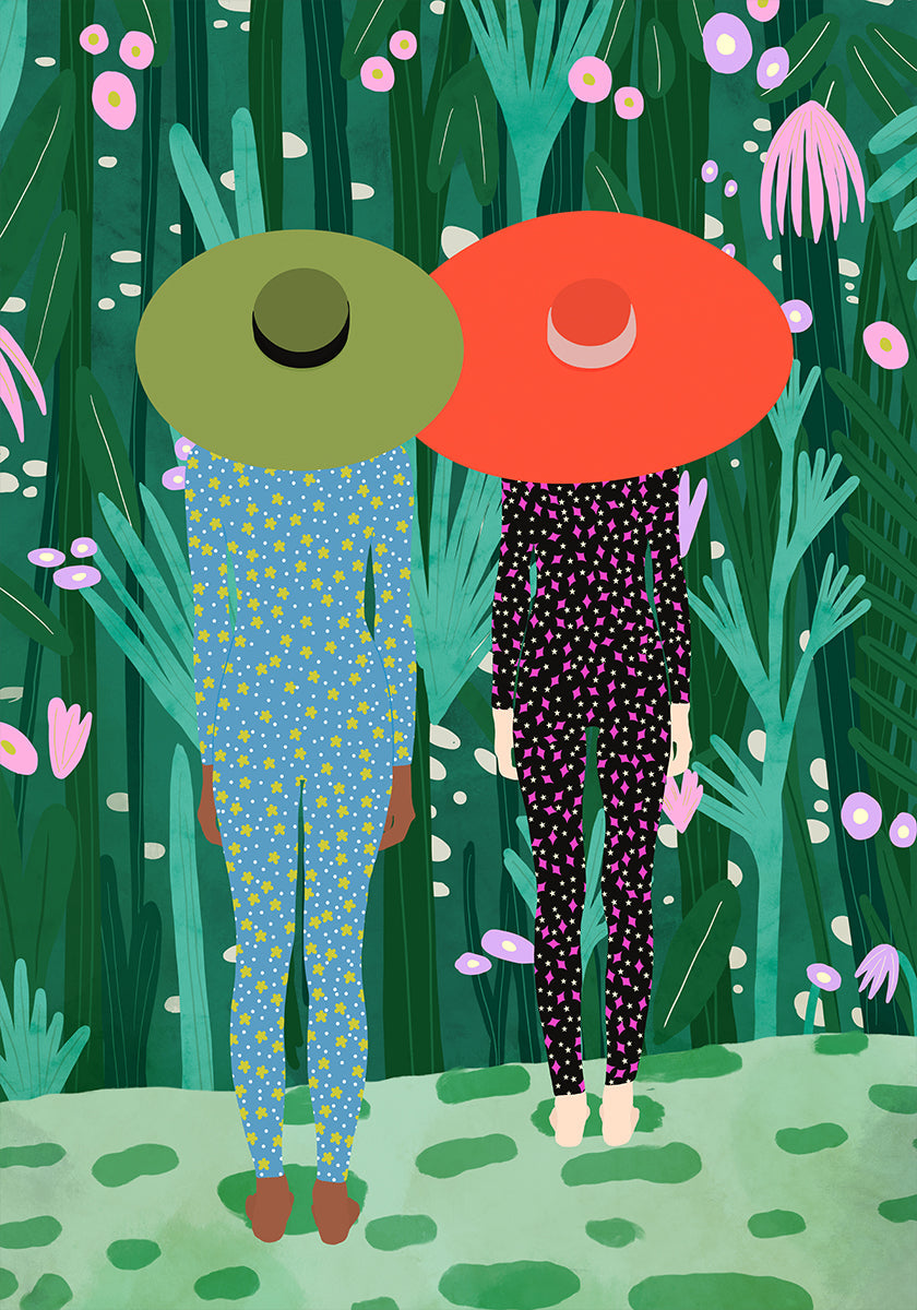 Pôster de pijamas da selva