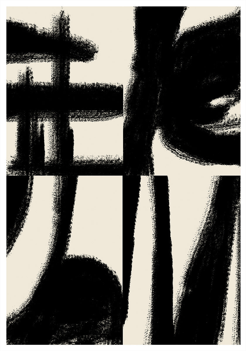 Pôster de dança de traços ousados