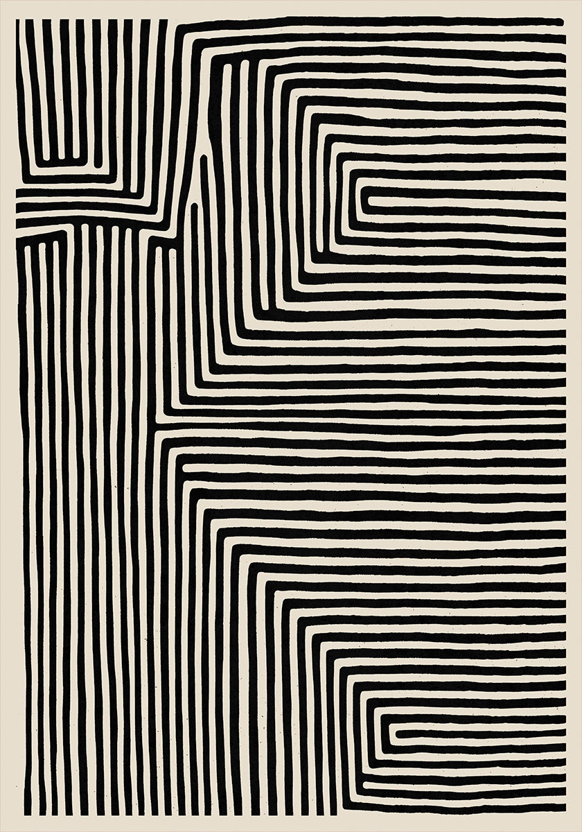 Póster Labirinto Linear