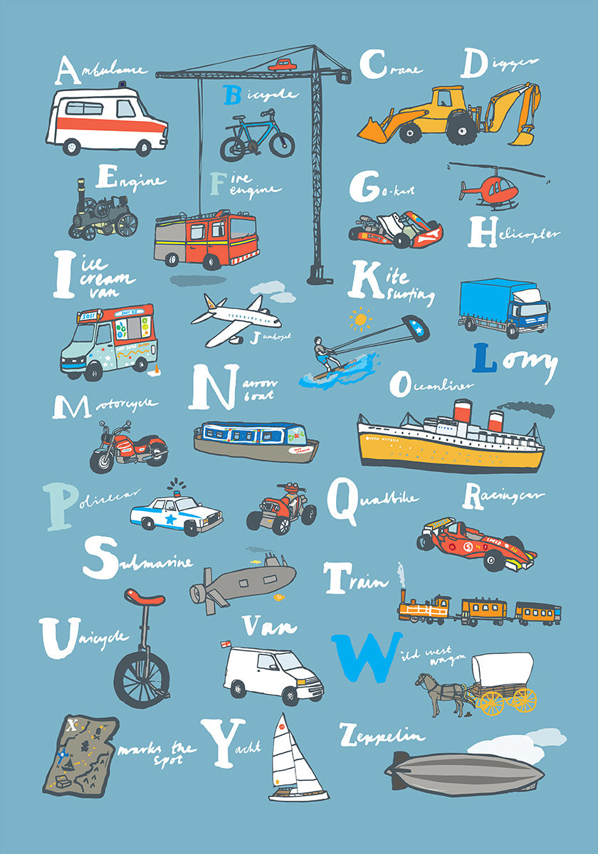 Pôster de transporte ABC