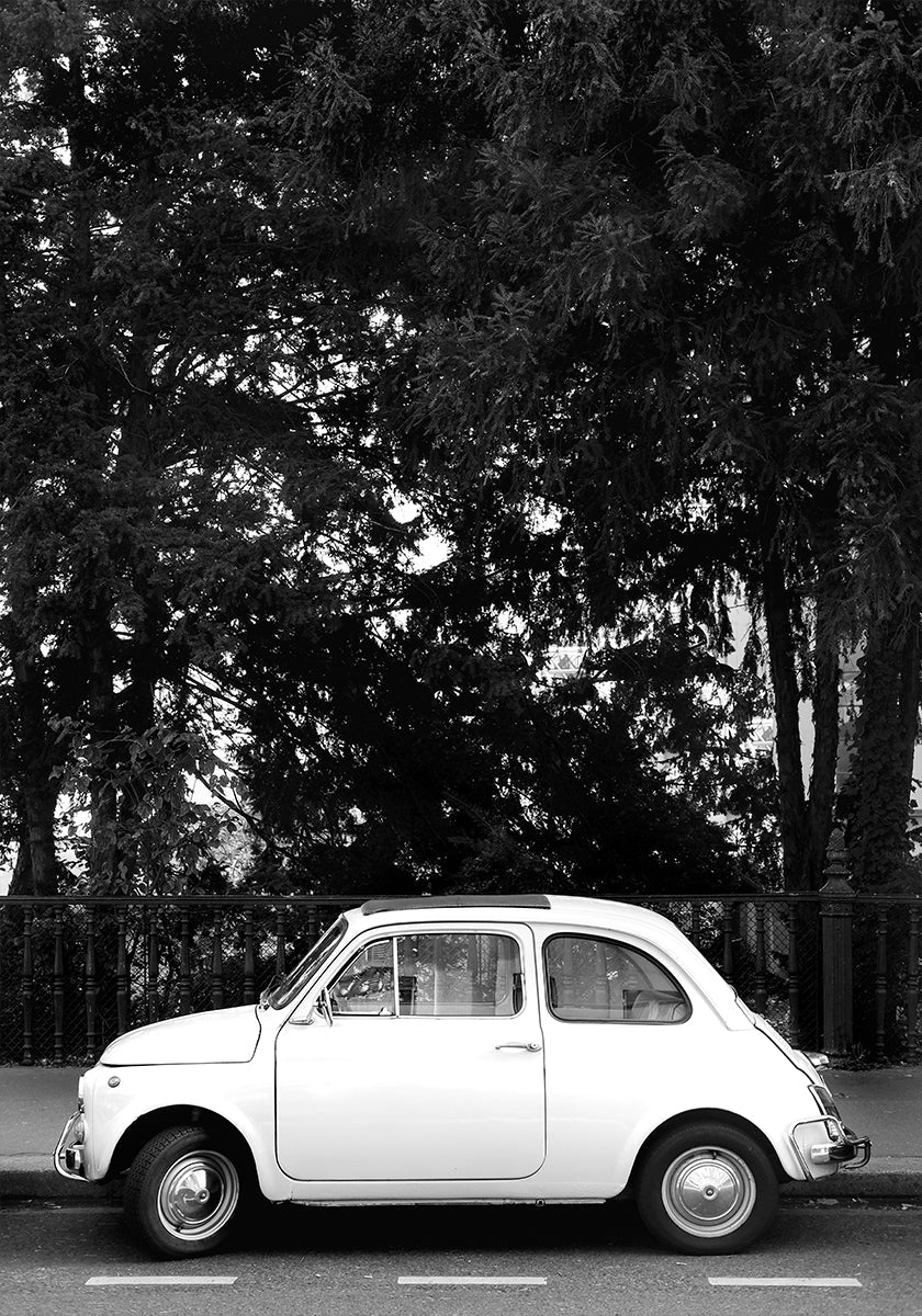 Pôster Mini carro B&W