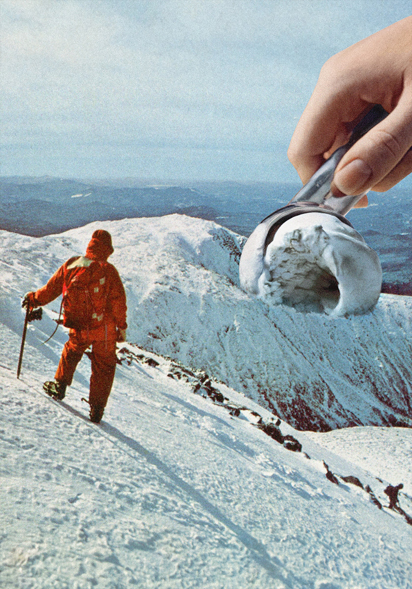 Pôster Montanha do sorvete - biscoitos e creme