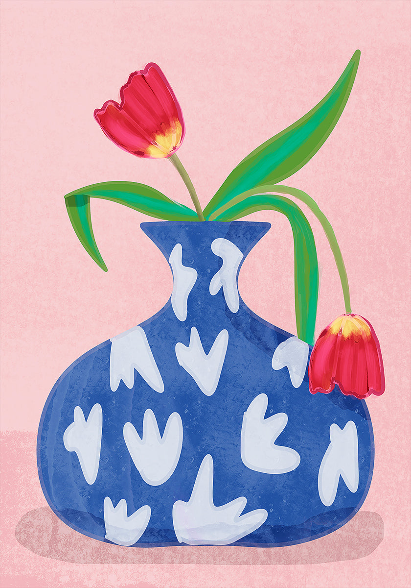 Póster Tulipa em vaso
