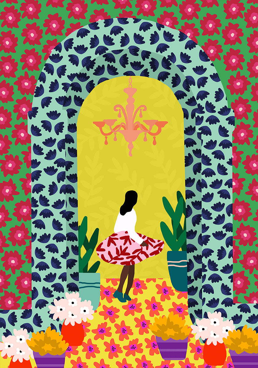 Garota Portal Floral