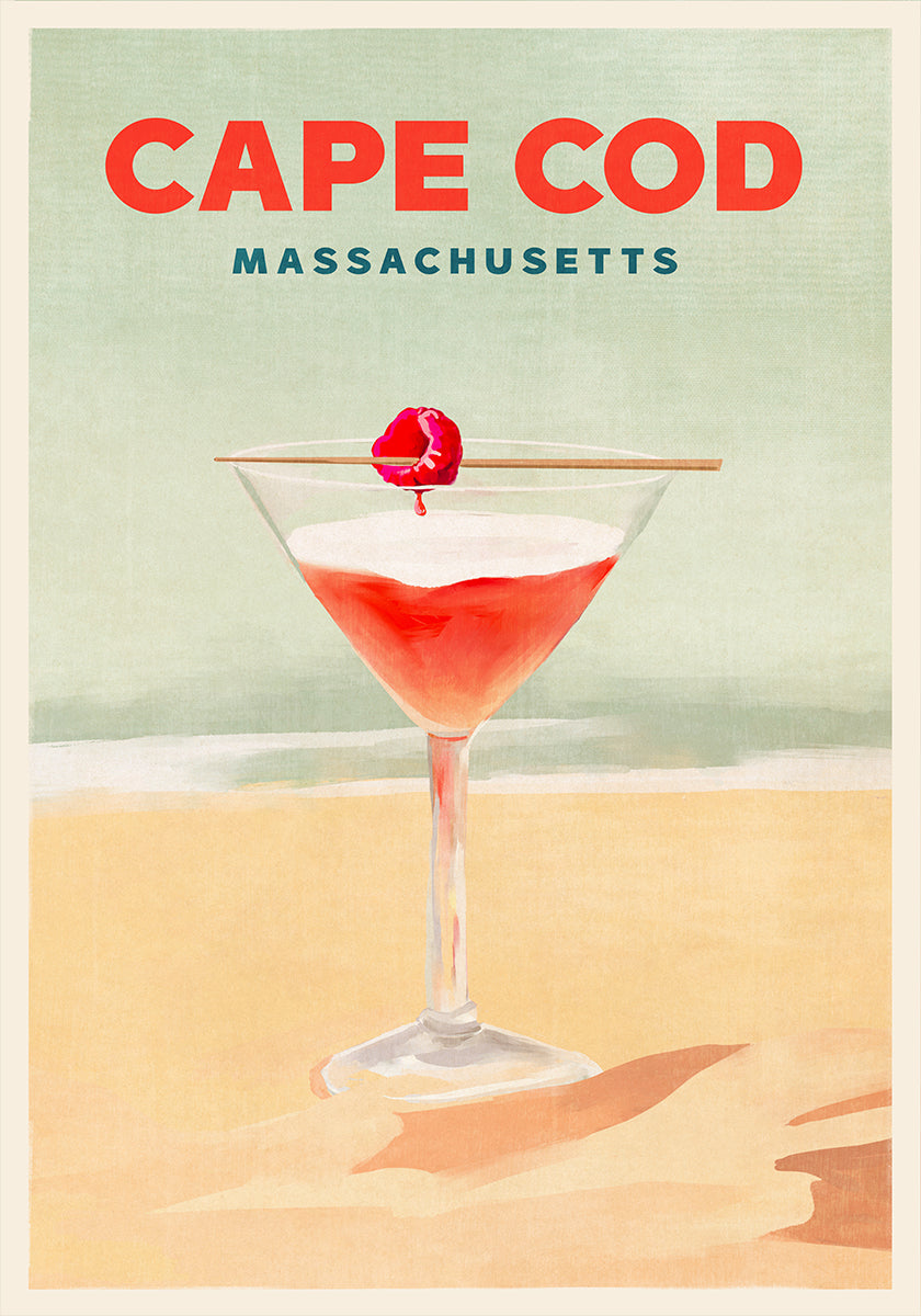 Póster Alto Cocktail de Cape Cod