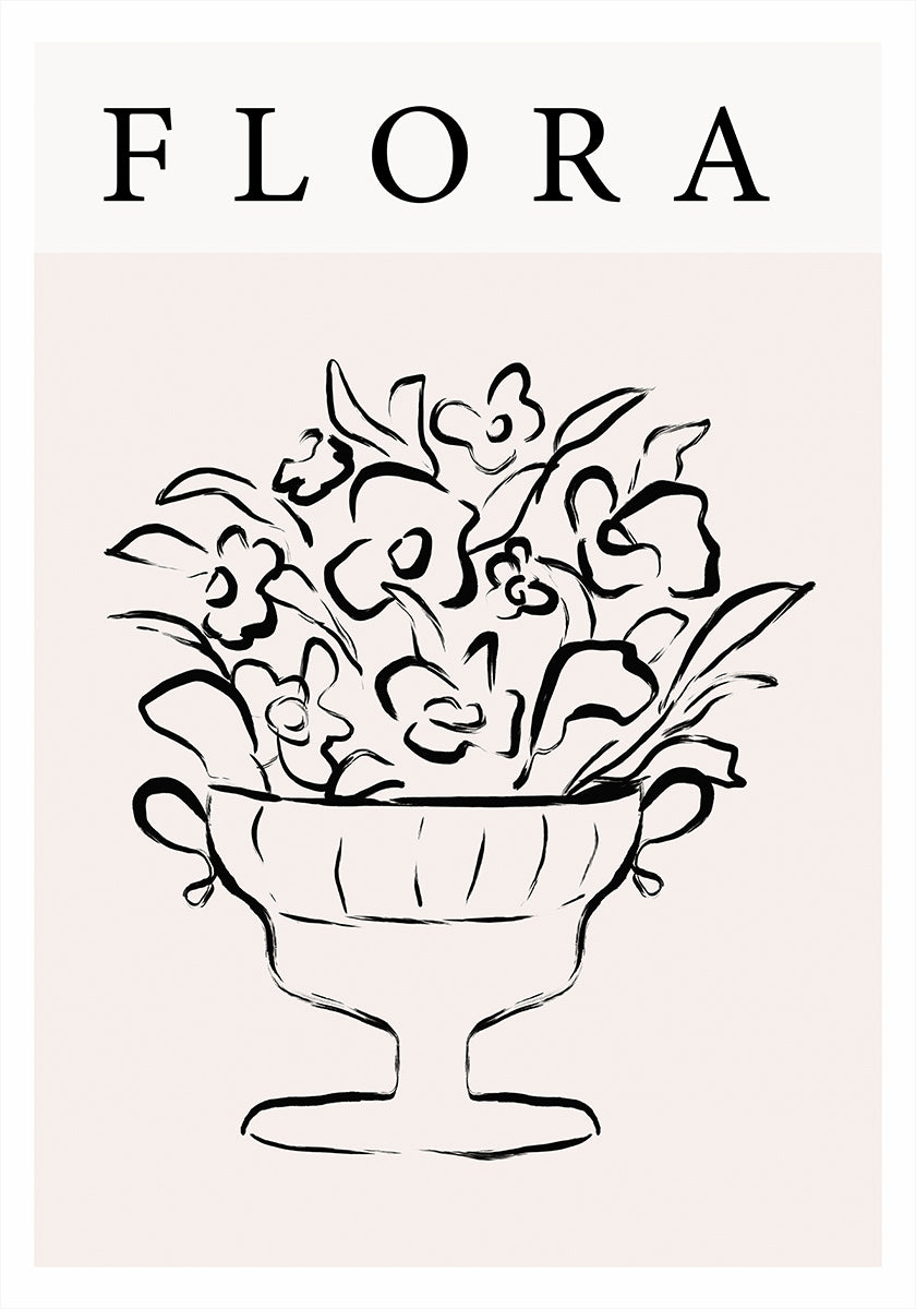 Póster Elegância Floral