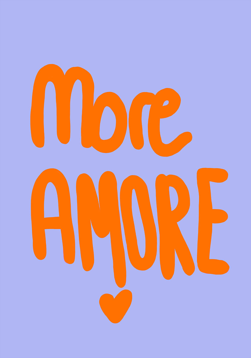 Póster Tipografia Ousada em Laranja Vibrante