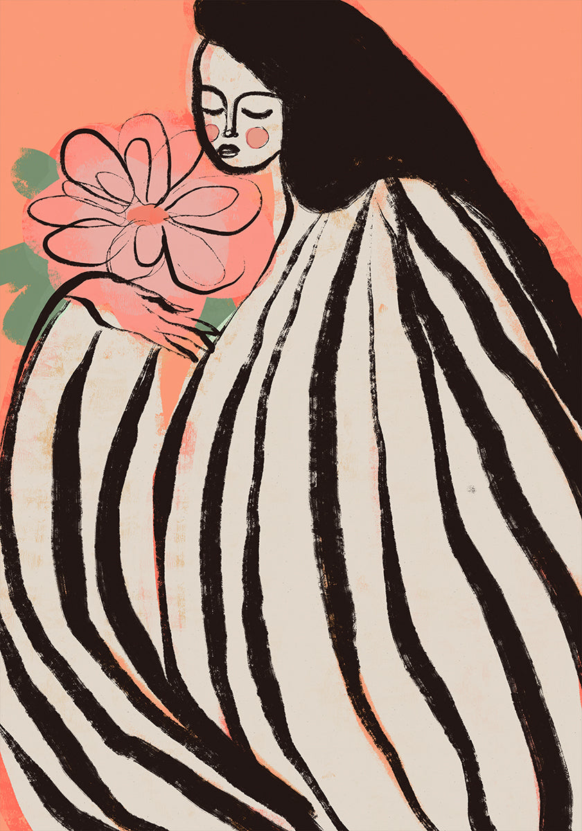 Pôster Um Momento Silencioso (Pêssego)