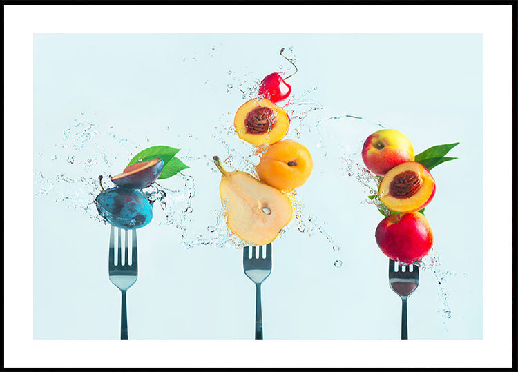 Fazendo salada de frutas