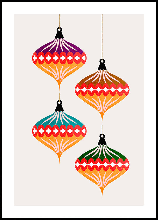 Pôster Bolas de Natal (vers.3)