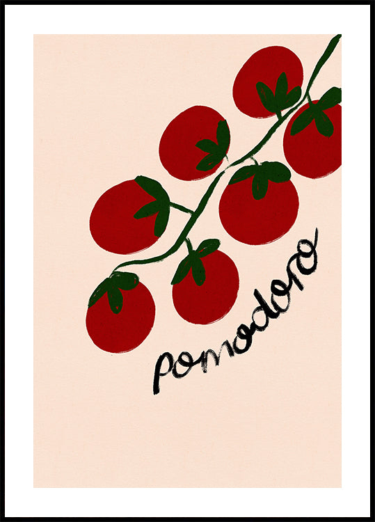 Poster Comida italiana de tomate Pomodoro
