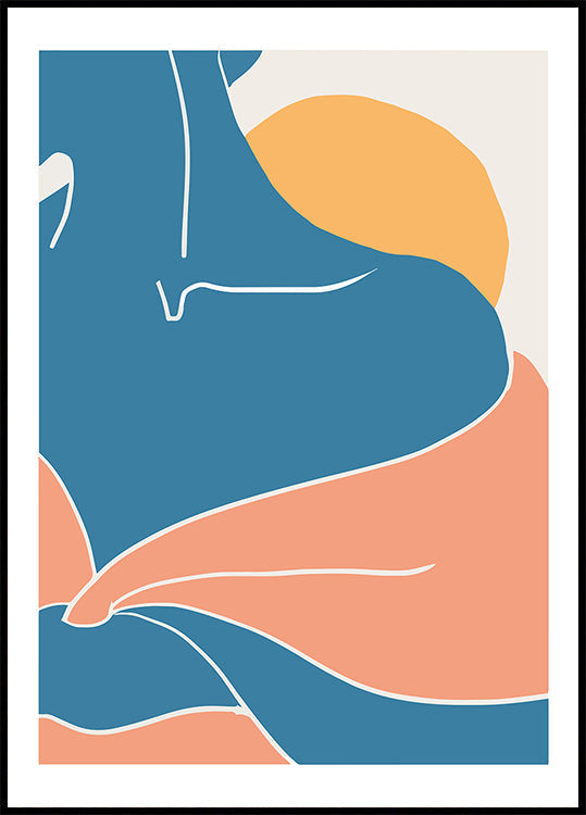 Póster Ombro Azul