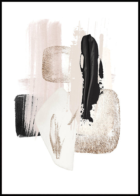 Pôster Brush Strokes-1