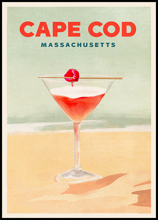 Póster Alto Cocktail de Cape Cod