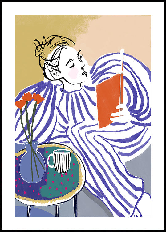 Póster Canto de Leitura Aconchegante