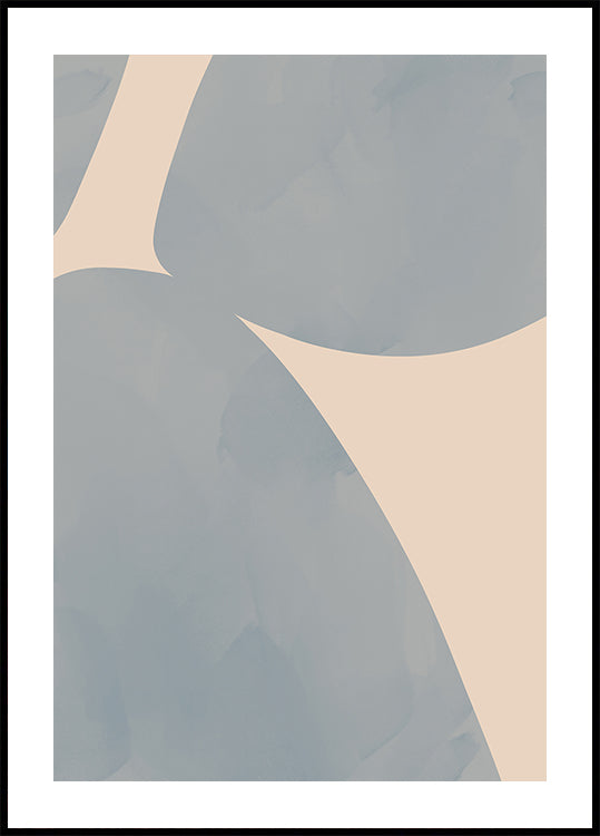 Póster Equilíbrio Curvo, Formas Abstratas