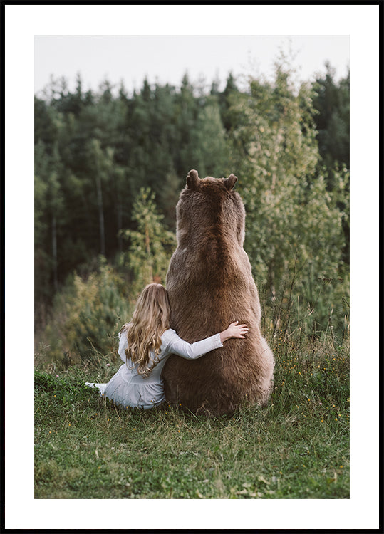 Pôster Mulheres e Urso