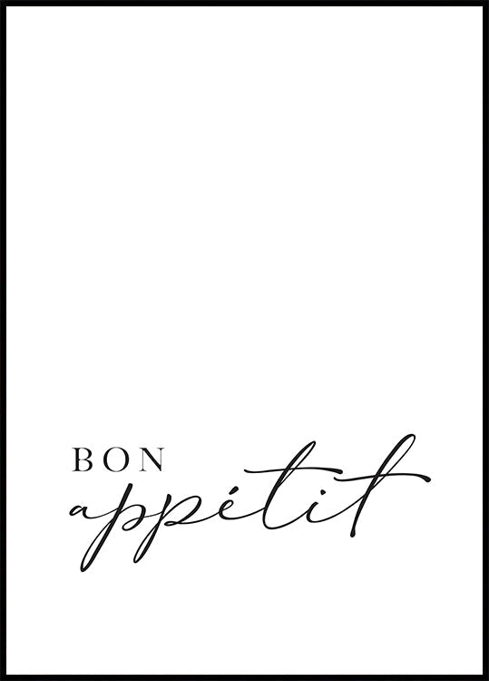 Póster Bom apetite