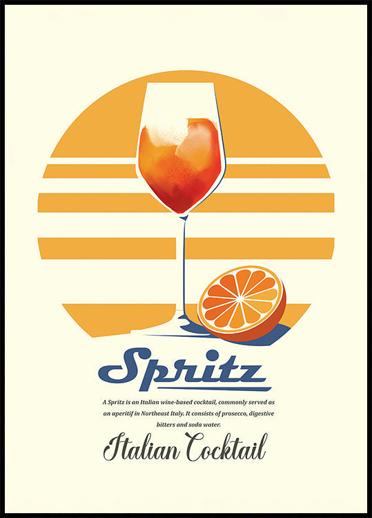 Póster Spritz summer print