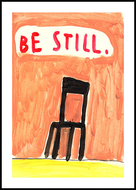 Póster Cadeira Preta