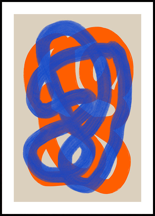 Pôster de emaranhamento vibrante