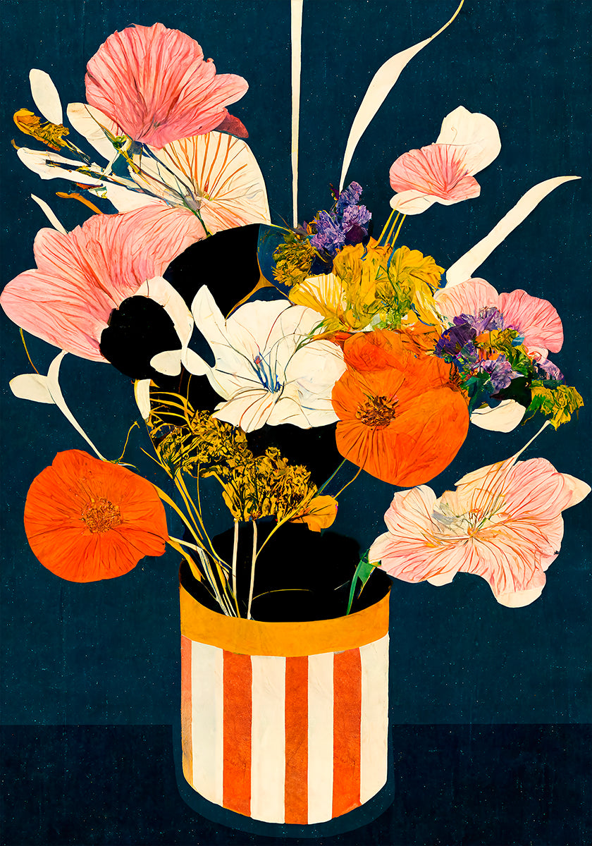 Póster Flores Vívidas