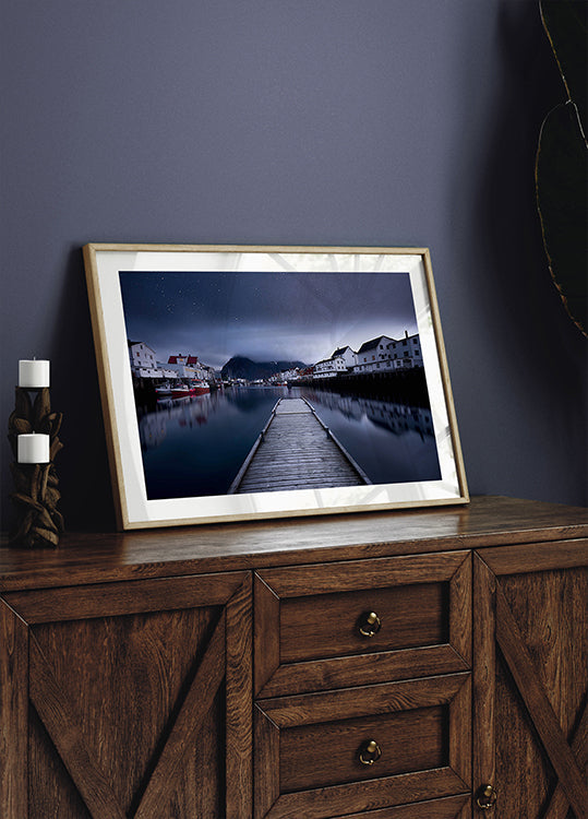 Pôster Quando a noite vem caindo do céu