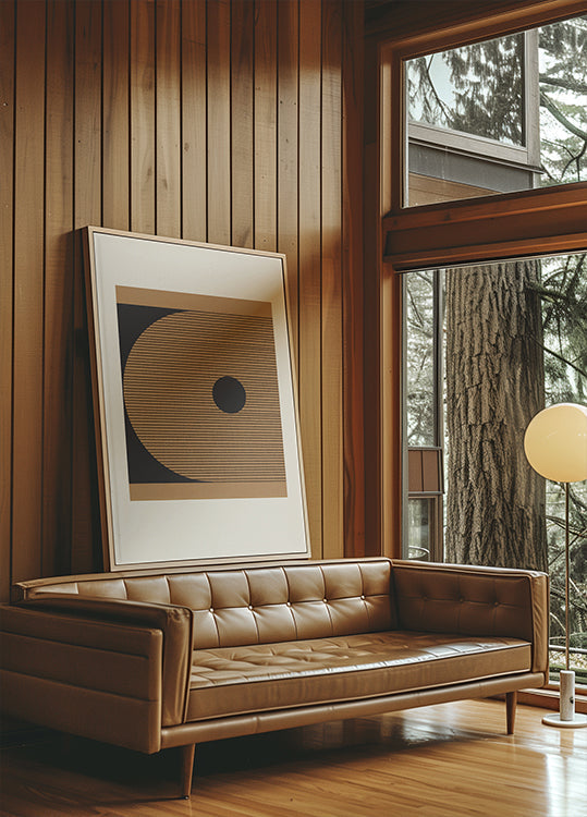 Póster Eclipse Geométrico