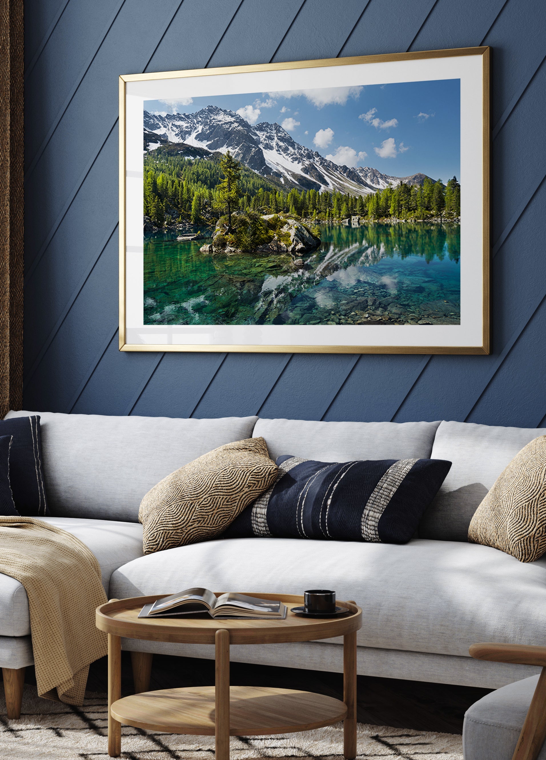 Póster Lago Verde da Montanha