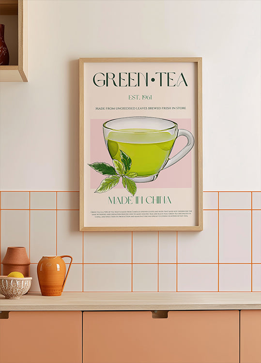 Póster Chá Verde Fresco