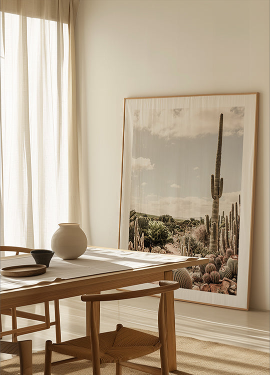 Póster Fazenda de cactos