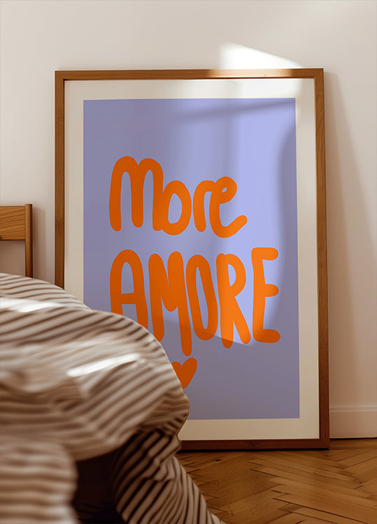 Póster Tipografia Ousada em Laranja Vibrante