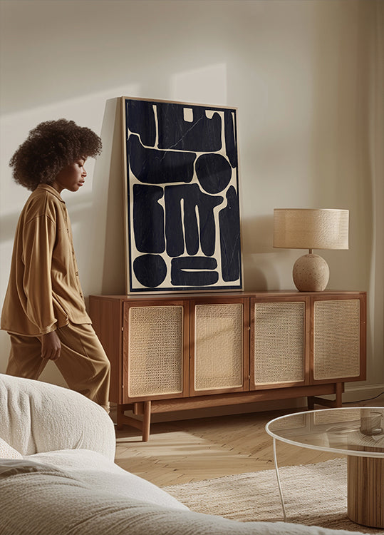 Pôster Formas Mínimas Abstratas Modernas 162