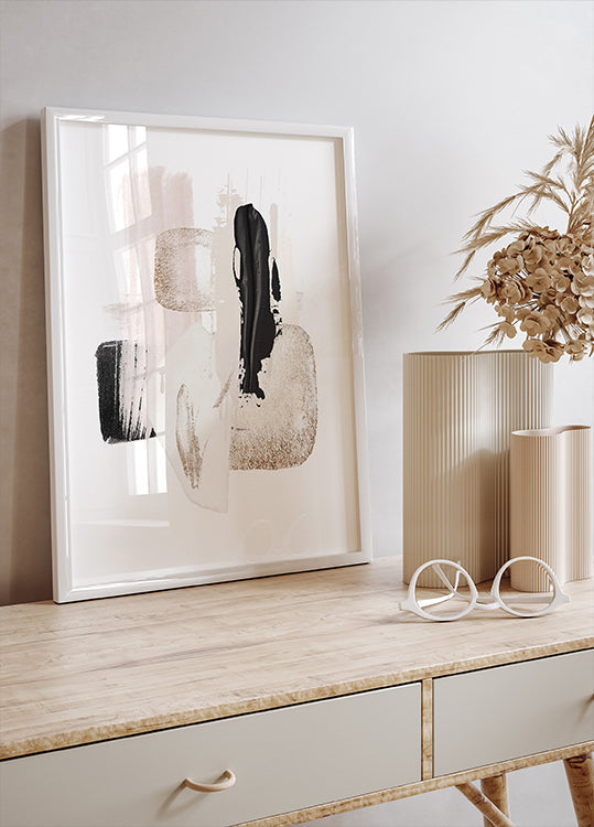 Pôster Brush Strokes-1