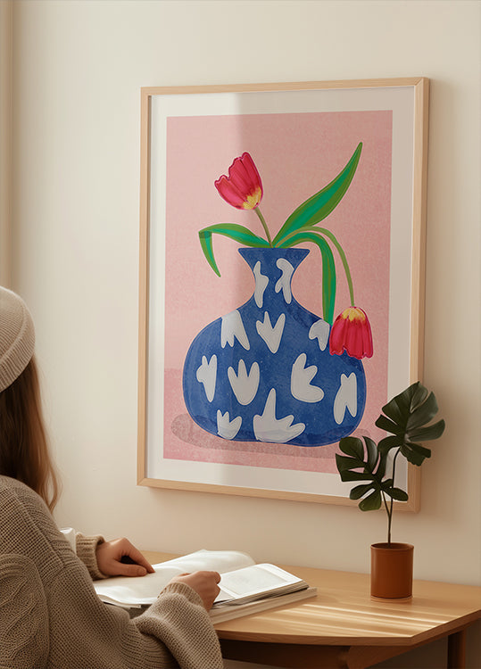 Póster Tulipa em vaso