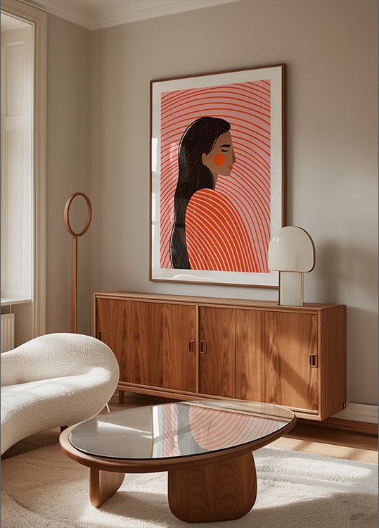 Pôster A Mulher com as Linhas