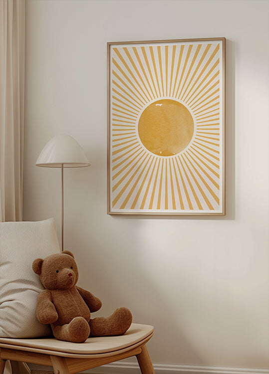 Pôster Radiante da Explosão do Amanhecer