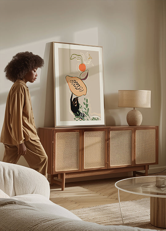 Póster Equilibrando Frutas