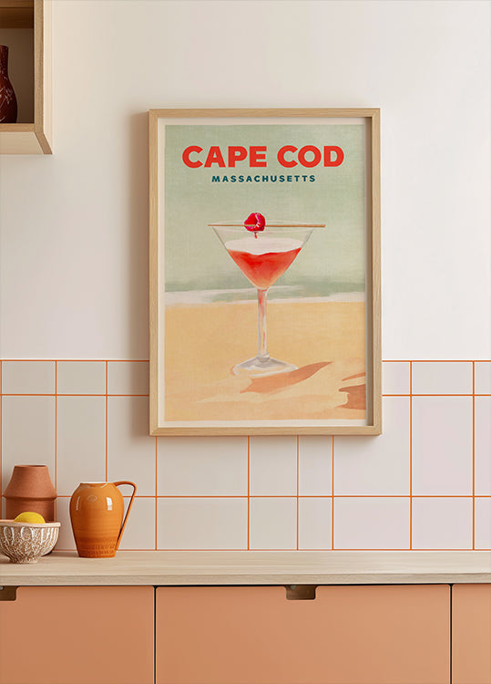 Póster Alto Cocktail de Cape Cod