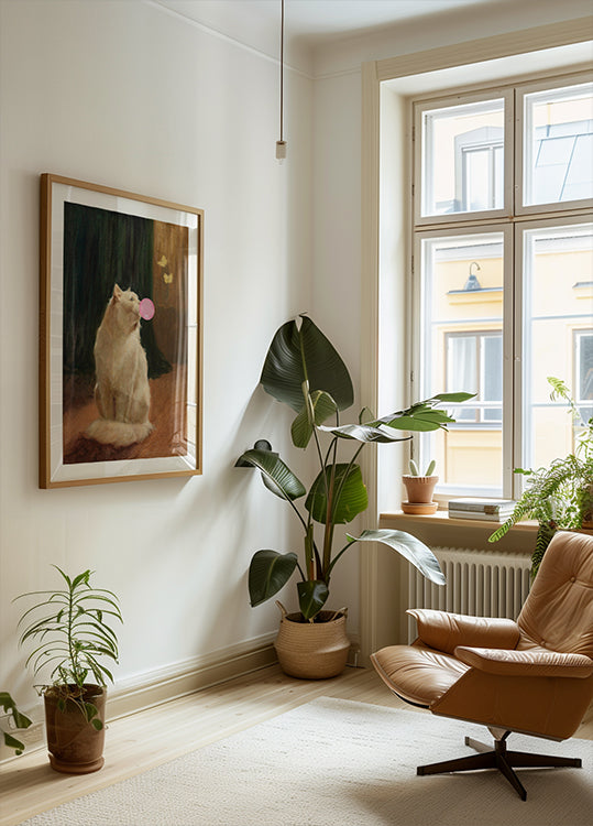 Póster Chiclete e Gato