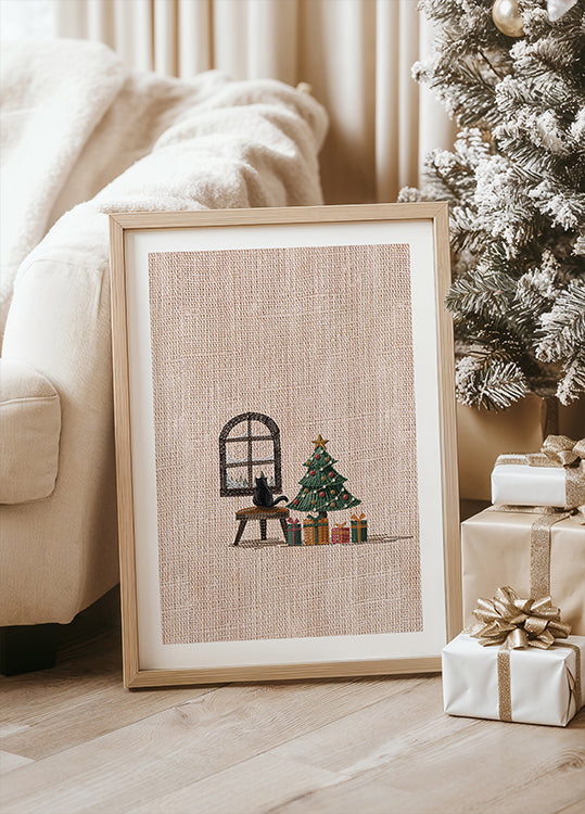 Póster Cat in Cosy room