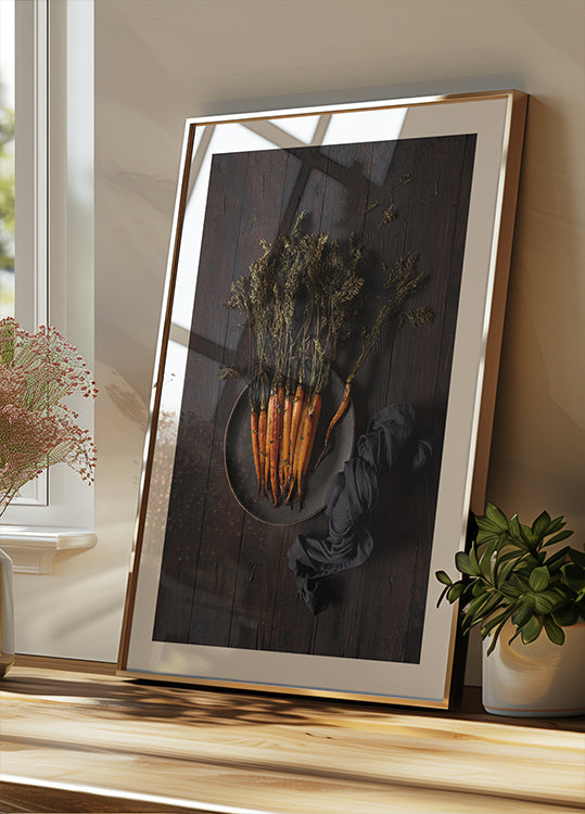 Póster Cenouras assadas