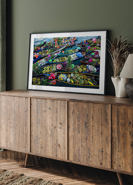 Mercado flutuante de Banjarmasin