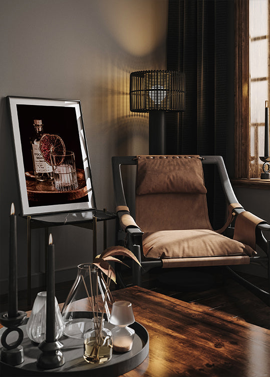 O pôster do gim bebendo