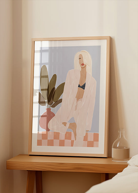 Pôster Demasiado preguiçoso para ioga