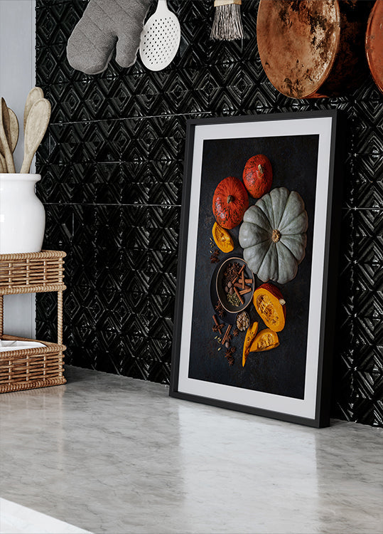 Póster Autumn on the table