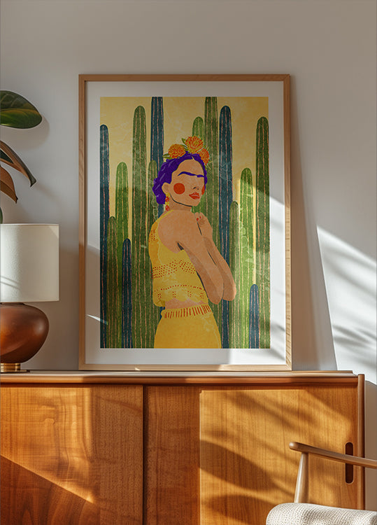 Frida e cactos