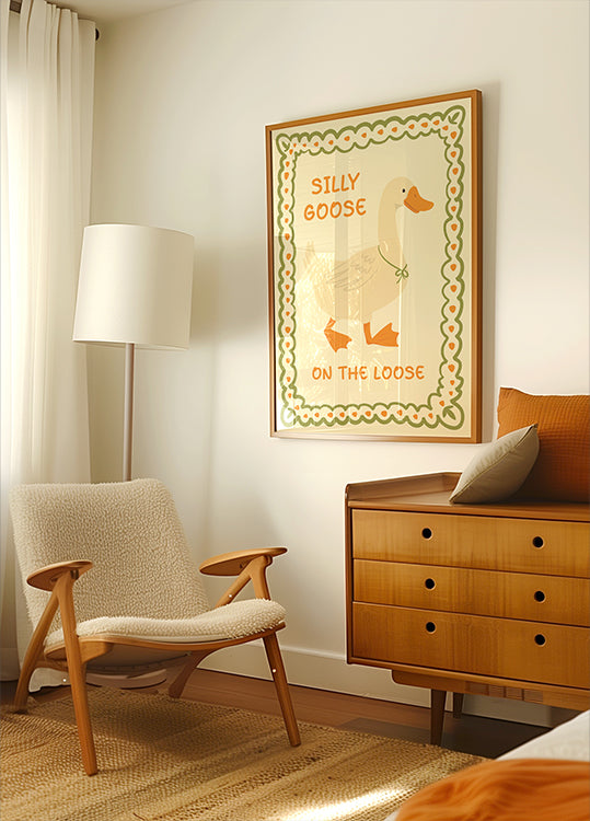 Póster Silly Goose on the Loose ilustração