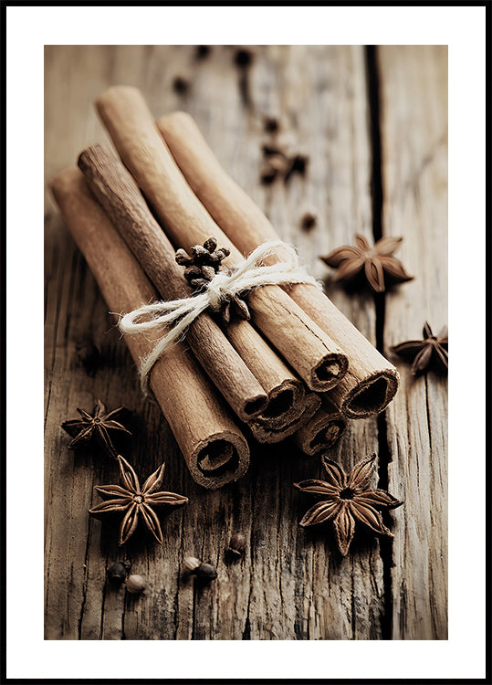 Cinnamon Sticks with Star Anise Plakat - Posterbox.dk
