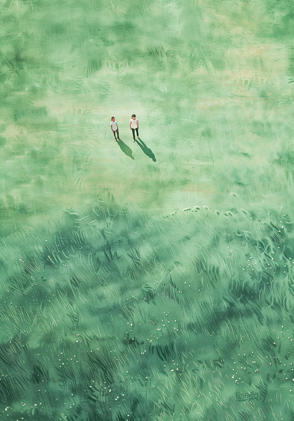 Green Grass Fields Plakat - Posterbox.dk